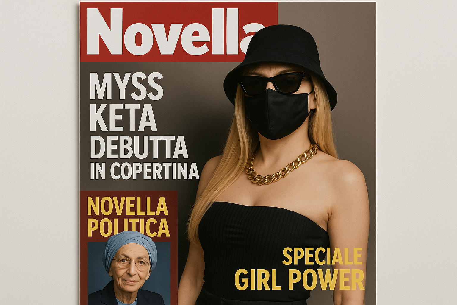 M∆SS KETA in copertina su Novella 2000: 'In Parlamento mi ascoltano tutti'