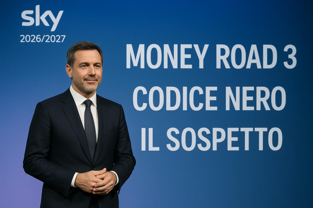 Palinsesti Sky 2026/2027: Money Road 3 non arriva, Codice Nero con Guanciale e Il Sospetto con Gassmann