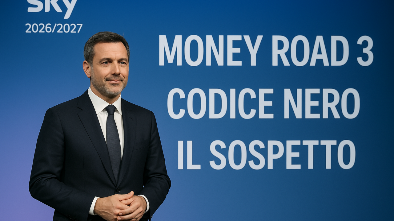 Palinsesti Sky 2026/2027: Money Road 3 non arriva, Codice Nero con Guanciale e Il Sospetto con Gassmann