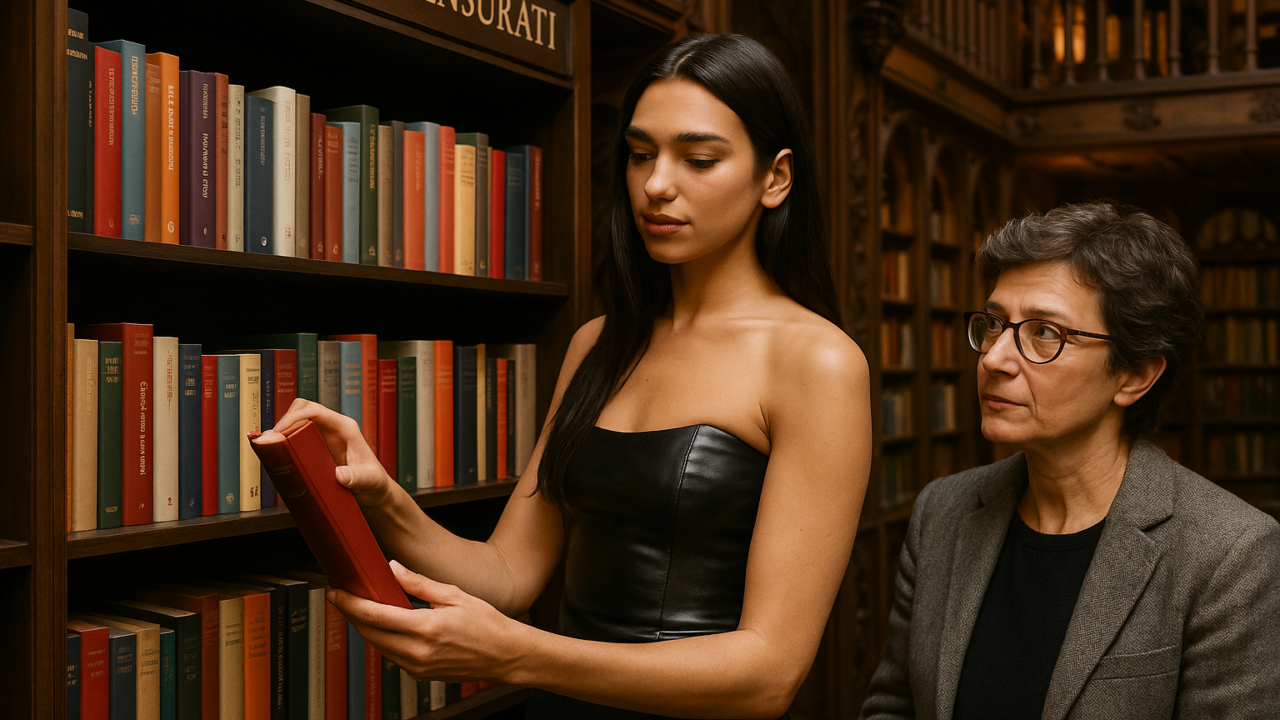 Dua Lipa apre la Manifesto Library a Porto: Chiara Valerio difende i libri censurati