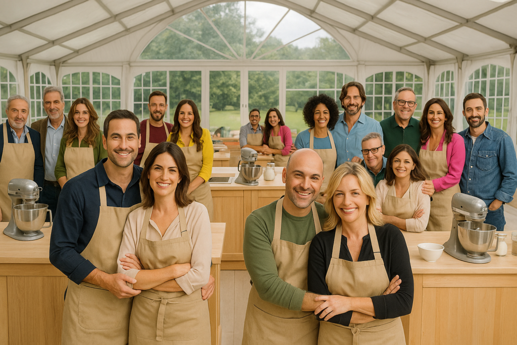 Bake Off Celebrity 2026, torna la versione vip: 8 coppie in gara su Real Time