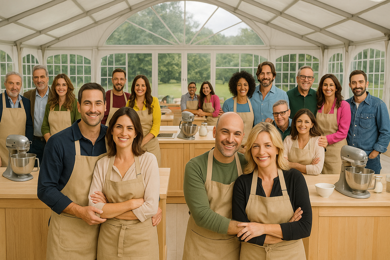 Bake Off Celebrity 2026, torna la versione vip: 8 coppie in gara su Real Time