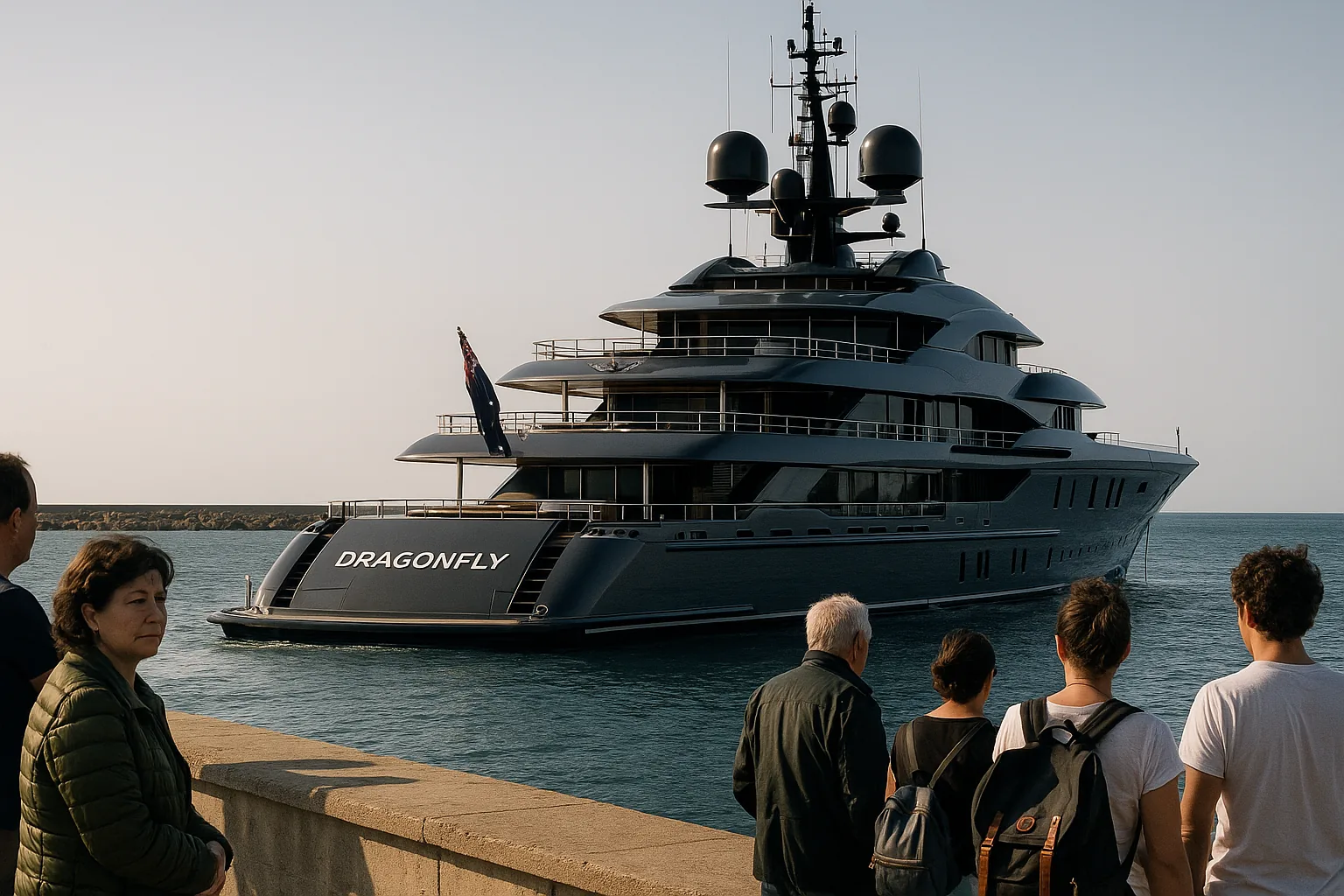 Dragonfly, lo yacht da 200 milioni di Sergey Brin attracca a Ostia: quanto costa il lusso del co-fondatore di Google (2)
