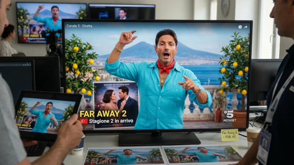 Pier Silvio Berlusconi in versione AI annuncia Far Away 2: il ritorno della serie turca