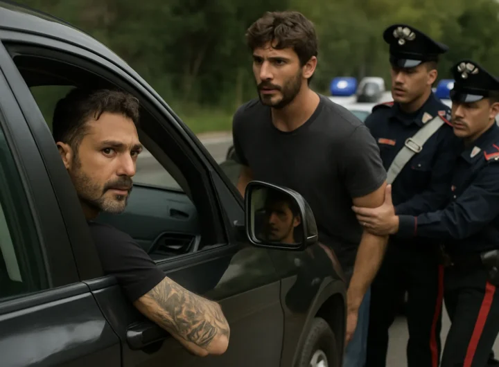 Fabrizio Corona insegue Stefano De Martino: l'intervento dei carabinieri e il fermo